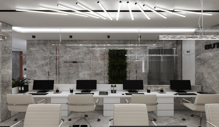 Interior design of Engineer Jalil's clinic.