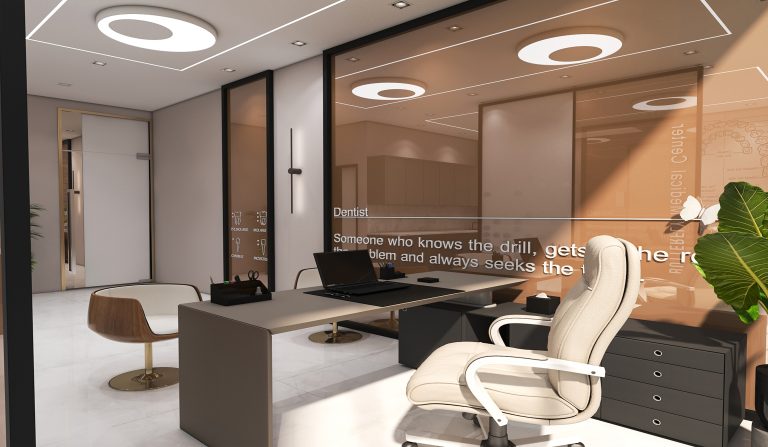 Interior design of Engineer Jalil's clinic.