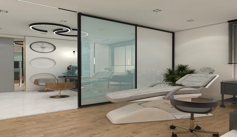 Interior design of Engineer Jalil's clinic.