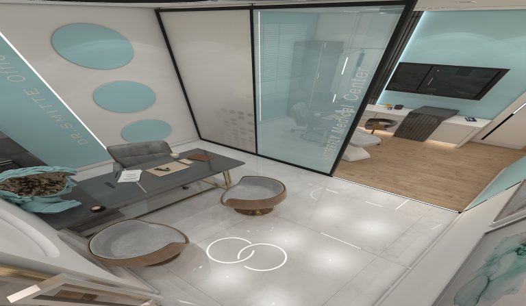 Interior design of Engineer Jalil's clinic.