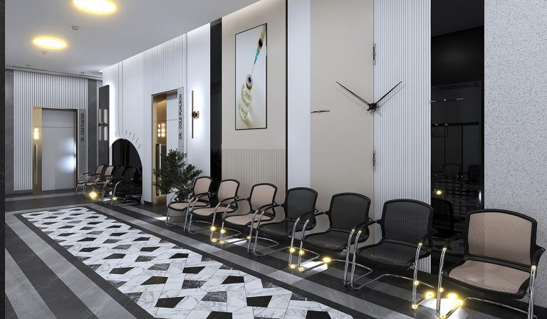 Interior design of Engineer Jalil's clinic.