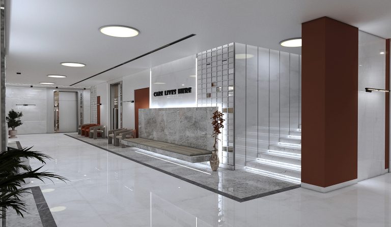 Interior design of Engineer Jalil's clinic.