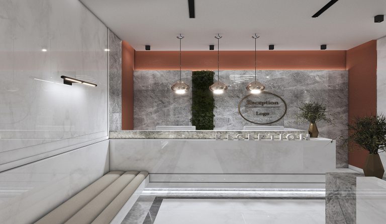 Interior design of Engineer Jalil's clinic.