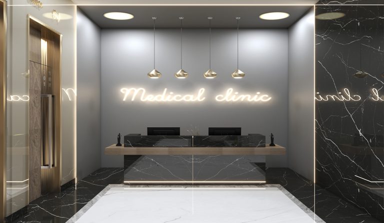 Interior design of Mr. Ahmadi's clinic."