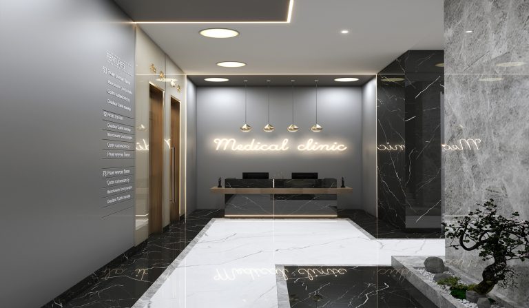 Interior design of Mr. Ahmadi's clinic."