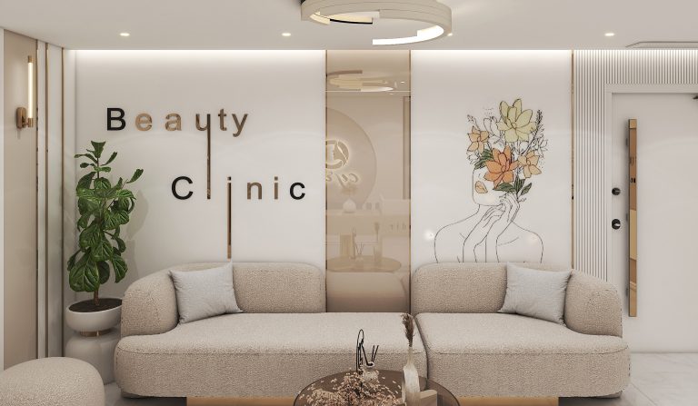 طراحی داخلی کیلینک زیبایی