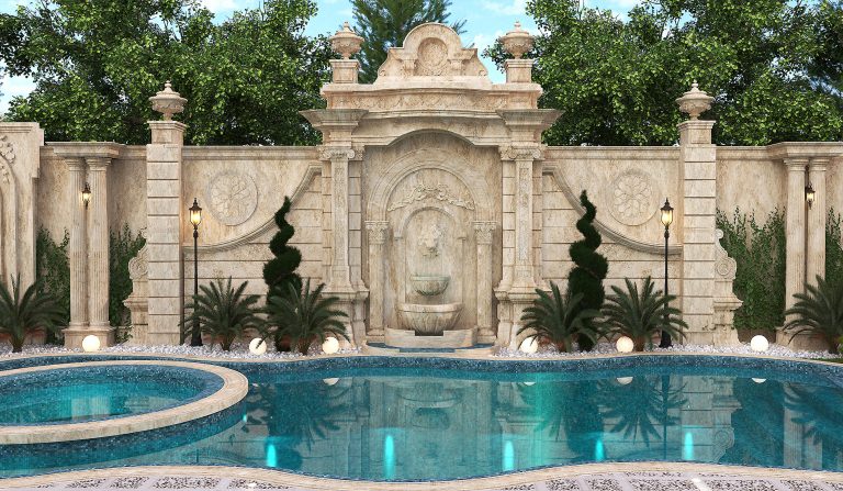 Mr.Pouramin's landscaping design.