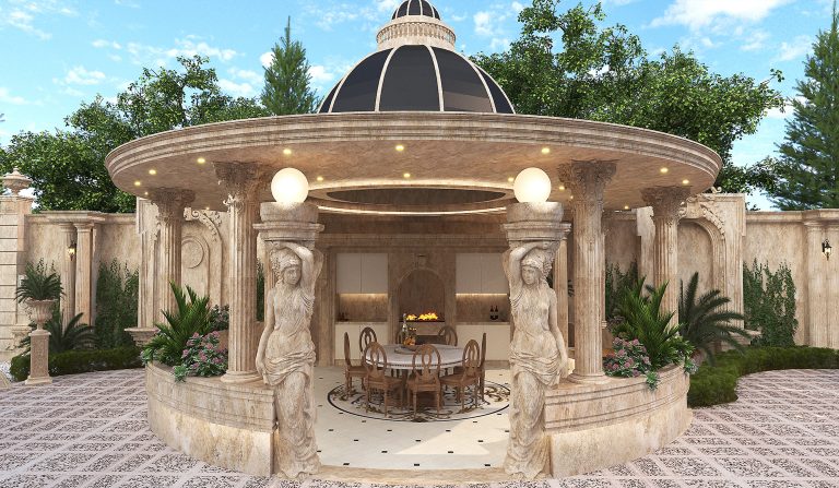 Mr.Pouramin's landscaping design.