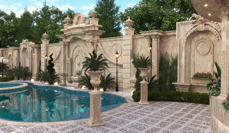 Mr.Pouramin's landscaping design.