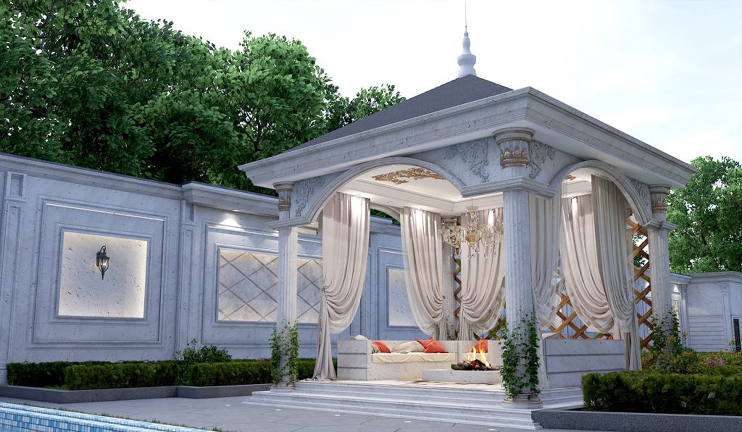 "Mr. Afshari's landscaping design