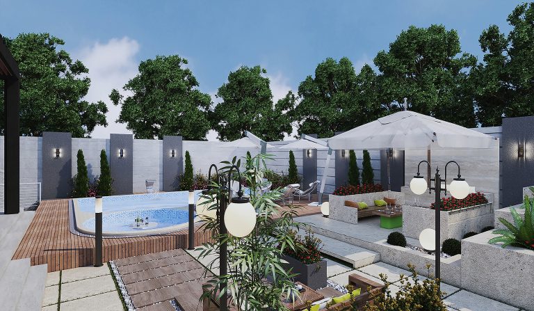 Facade and landscaping design for Mr. Kamalzadeh.