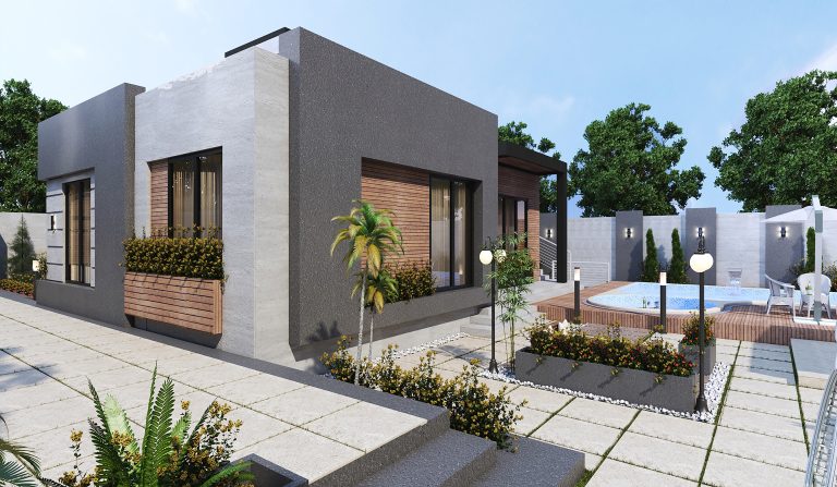 Facade and landscaping design for Mr. Kamalzadeh