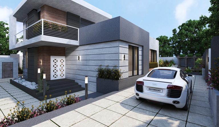 Facade and landscaping design for Mr. Kamalzadeh