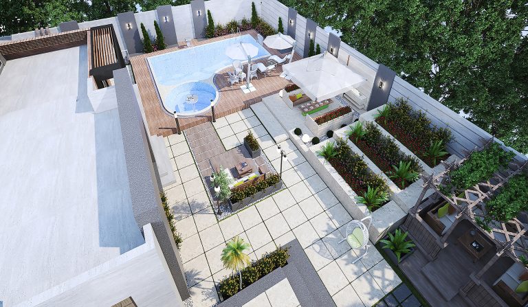 Facade and landscaping design for Mr. Kamalzadeh