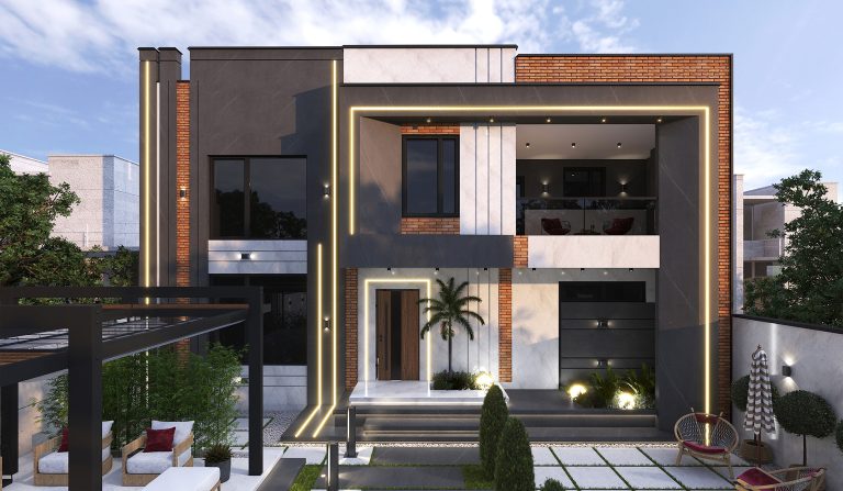 Facade and landscape design of Mr. Dehyadgari