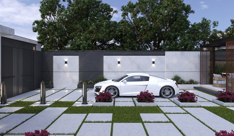 Facade and landscape design of Mr. Dehyadgari