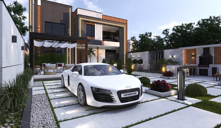 Facade and landscape design of Mr. Dehyadgari"