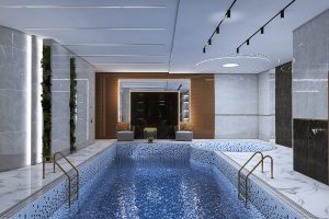 طراحی داخلی استخر پروژه ی 1450 متری آقای یادگاری در ولنجک (1)