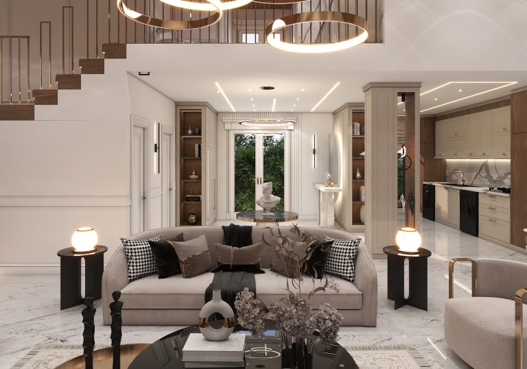 طراحی داخلی اتاق پذیرایی مدرن