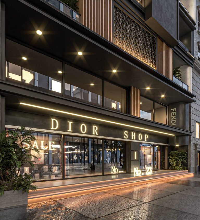 طراحی نما به سبک مدرن پروژه تجاری مسکونی به متراژ 2400 متر در بوشهر