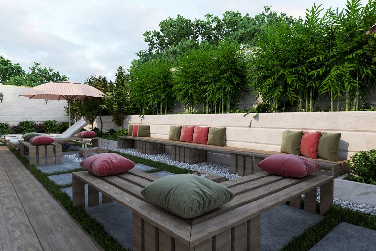 طراحی پاخلی روف گاردن