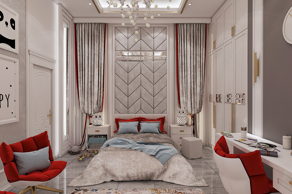 طراحی داخلی اتاق خواب پسر
