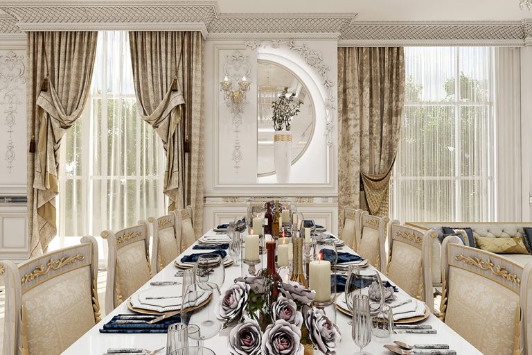 طراحی داخلی سالن و آشپزخانه