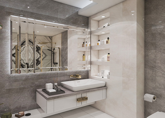 طراحی داخلی سرویس بهداشتی