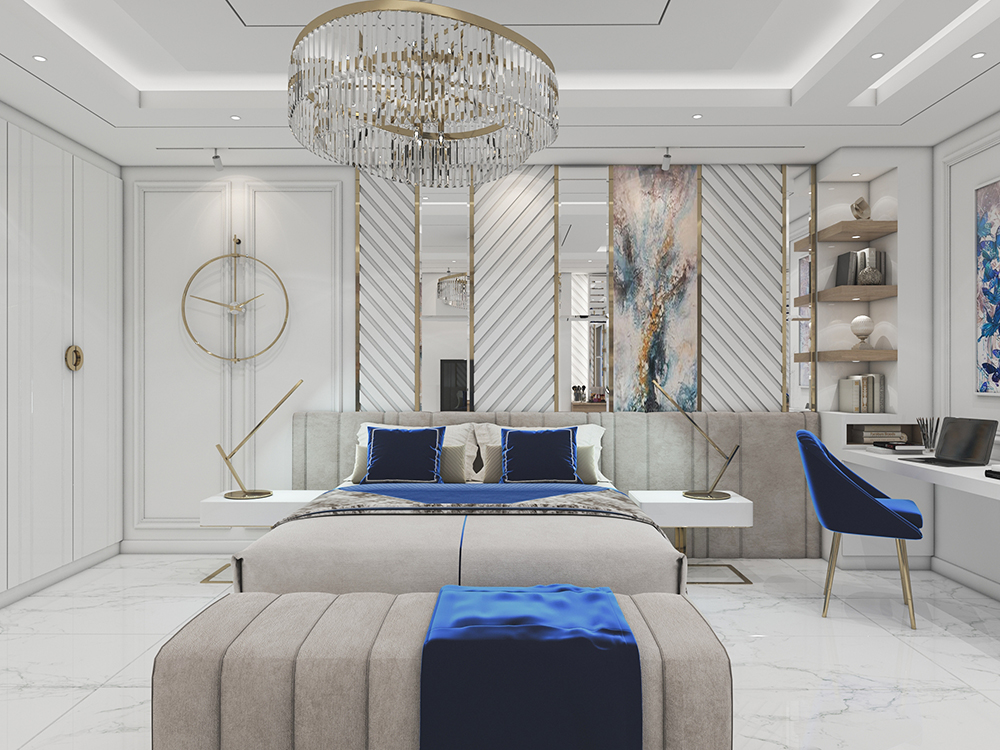 طراحی اتاق خواب طبقه همکف