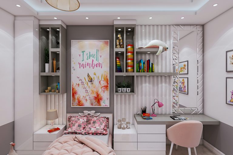 طراحی داخلی اتاق دختر