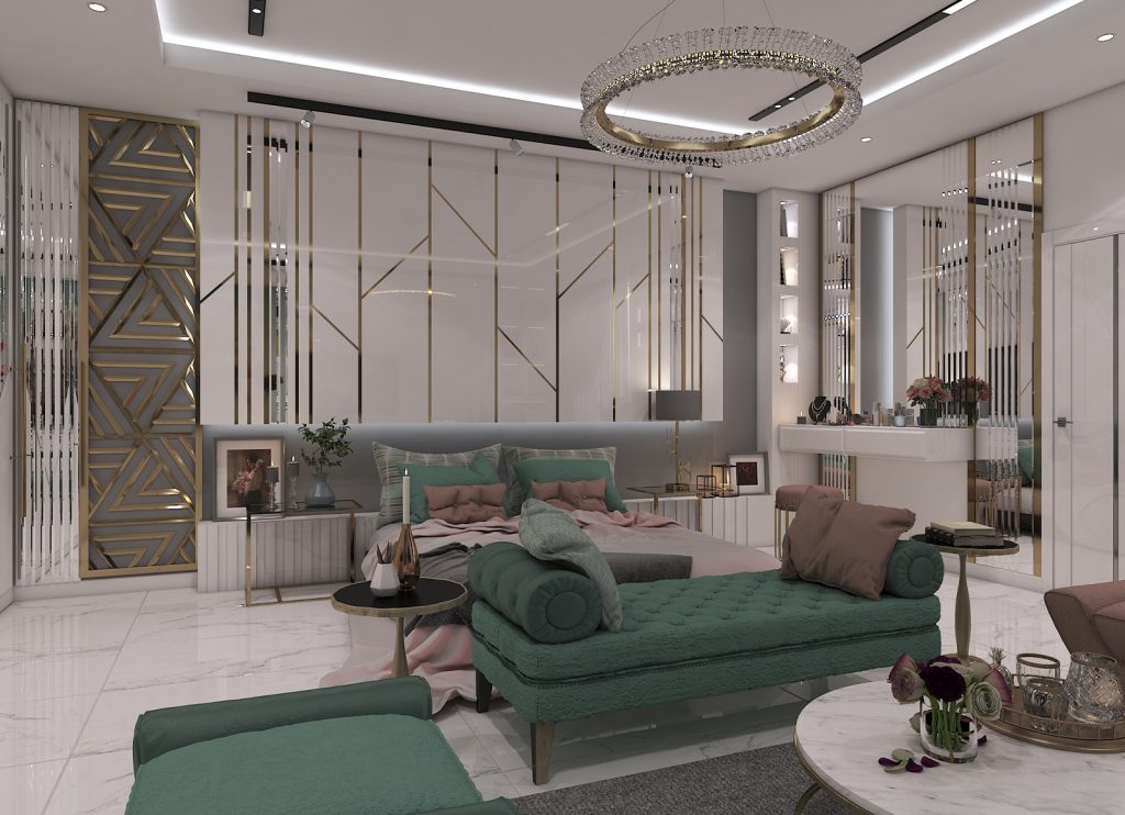 طراحی اتاق خواب طبقه همکف