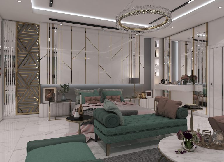 طراحی اتاق خواب طبقه همکف