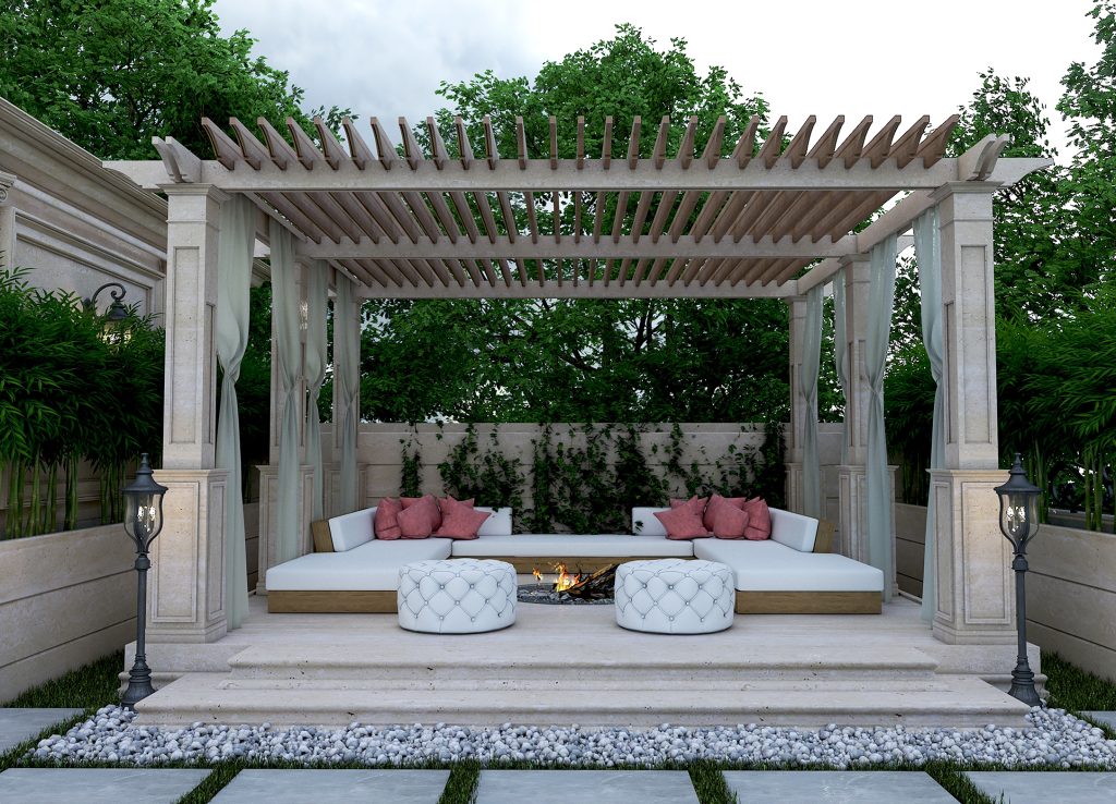 طراحی داخلی روف گاردن