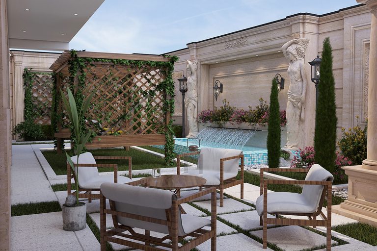 طراحی داخلی محوطه