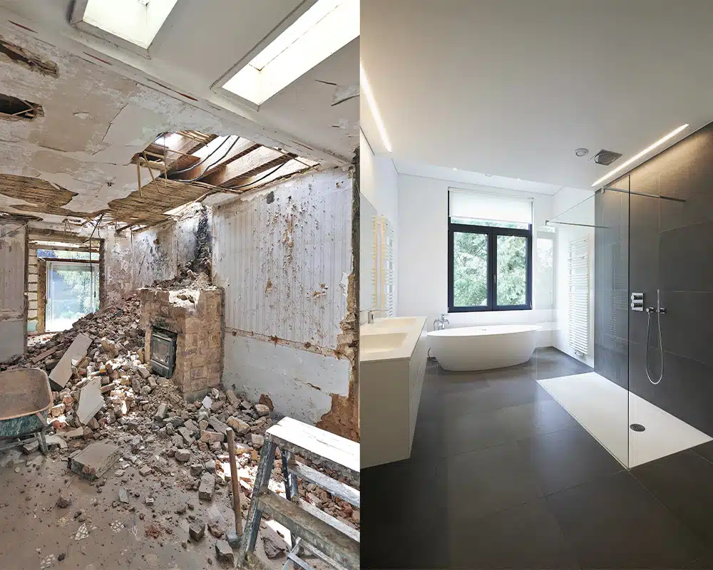 بازسازی سرویس بهداشتی منزل مسکونی تهران