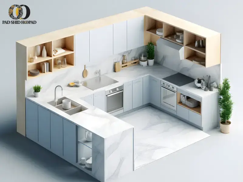 اصول طلایی طراحی پلان آشپزخانه استاندارد که هر معمار باید بداند