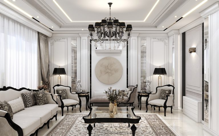 طراحی سالن پذیرایی پروژه آقای انواری